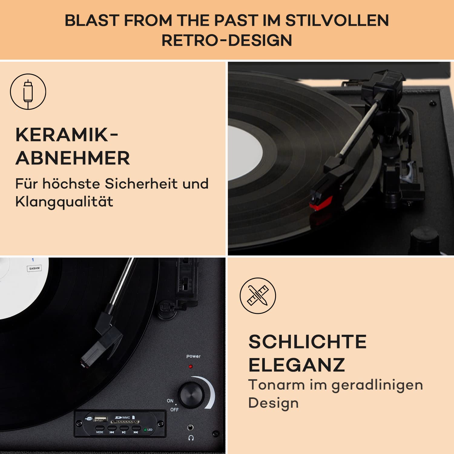 auna-plattenspieler-retro-mit-lautsprecher-cd-player-bluetooth-und-usb-vinyl-pla image 5