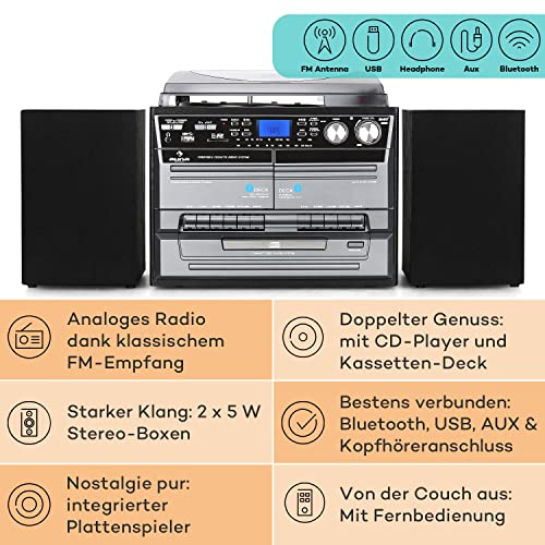 auna-retro-plattenspieler-mit-lautsprecher-dab-cd-und-kassette image 8