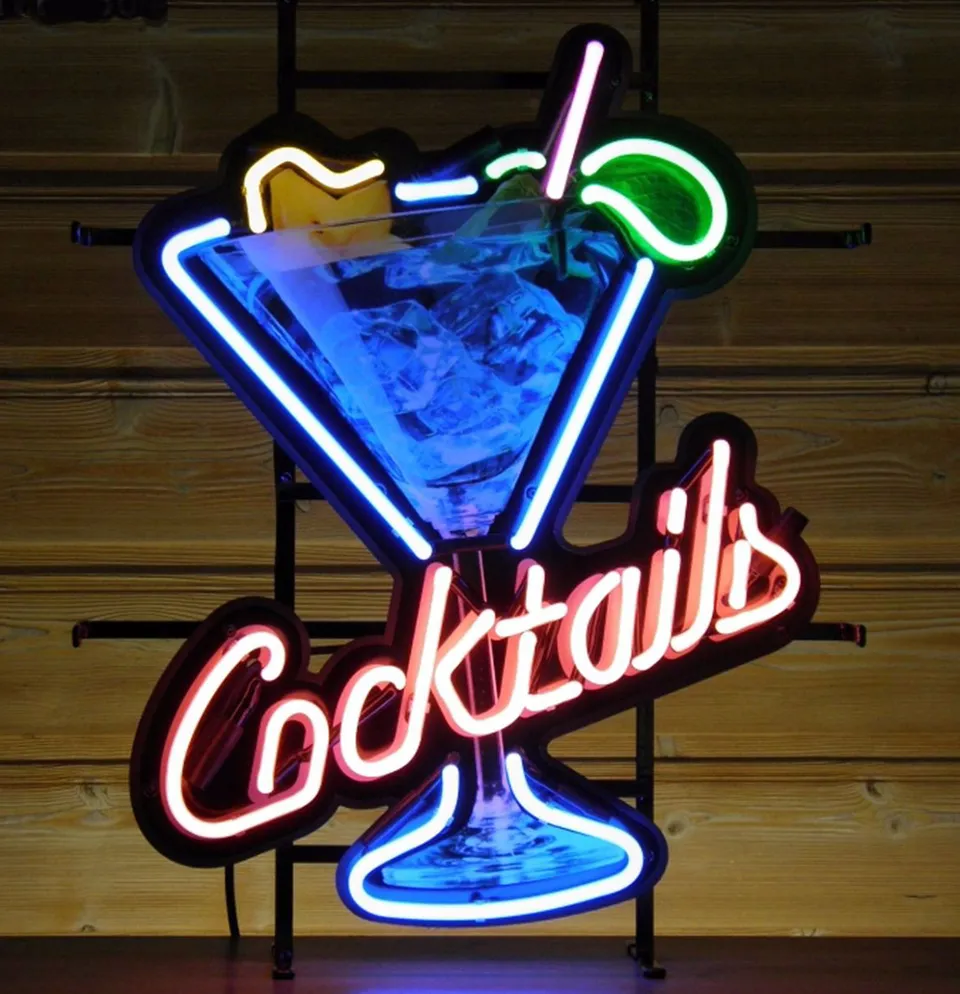 sound-leisure-neon-sign-cocktails-glas-50-x-64-cm image 1