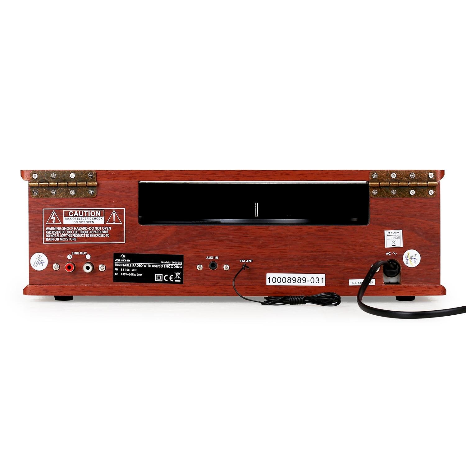 auna-tt-92b-plattenspieler-mit-usb-sd-mp3-aux-und-stereo-lautsprecher-holz image 4