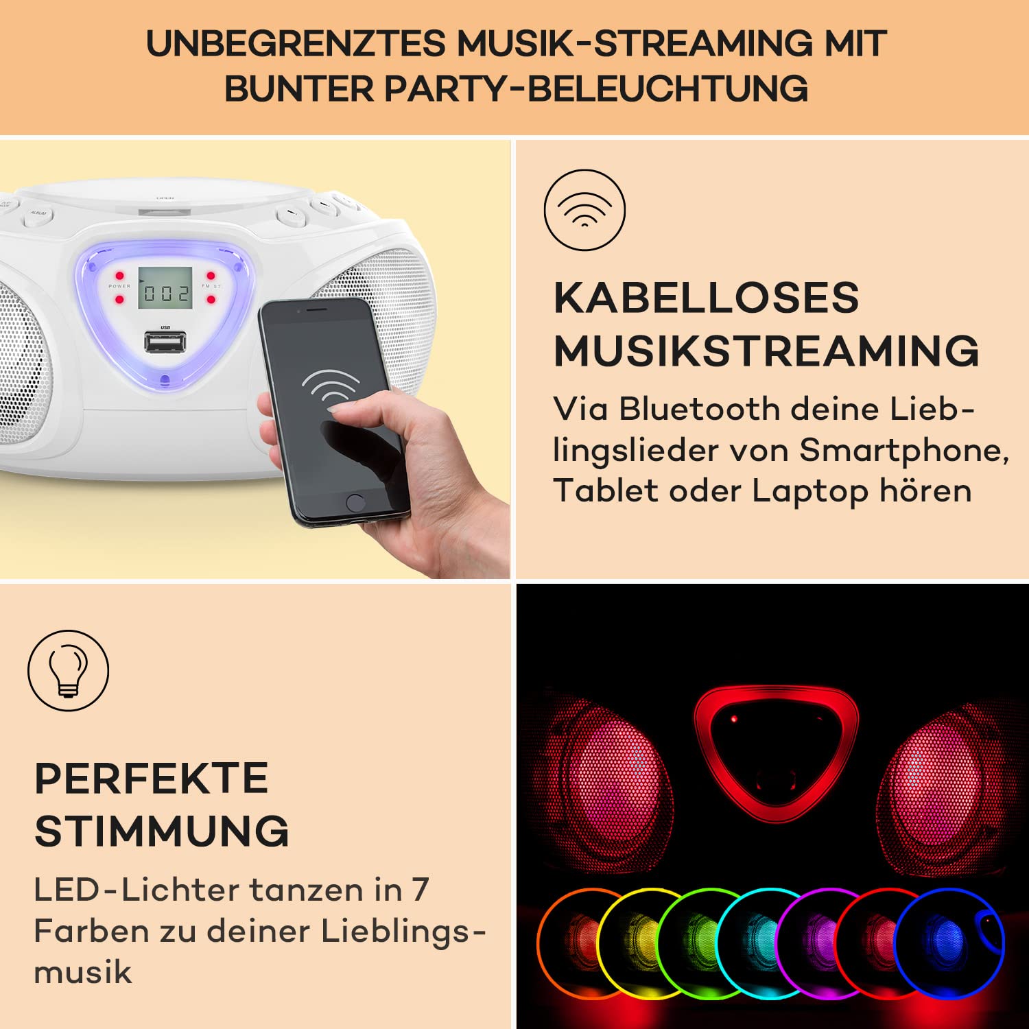 auna-roadie-ghettoblaster-stereoanlage-mit-bluetooth-cd-und-usb-wei image 4