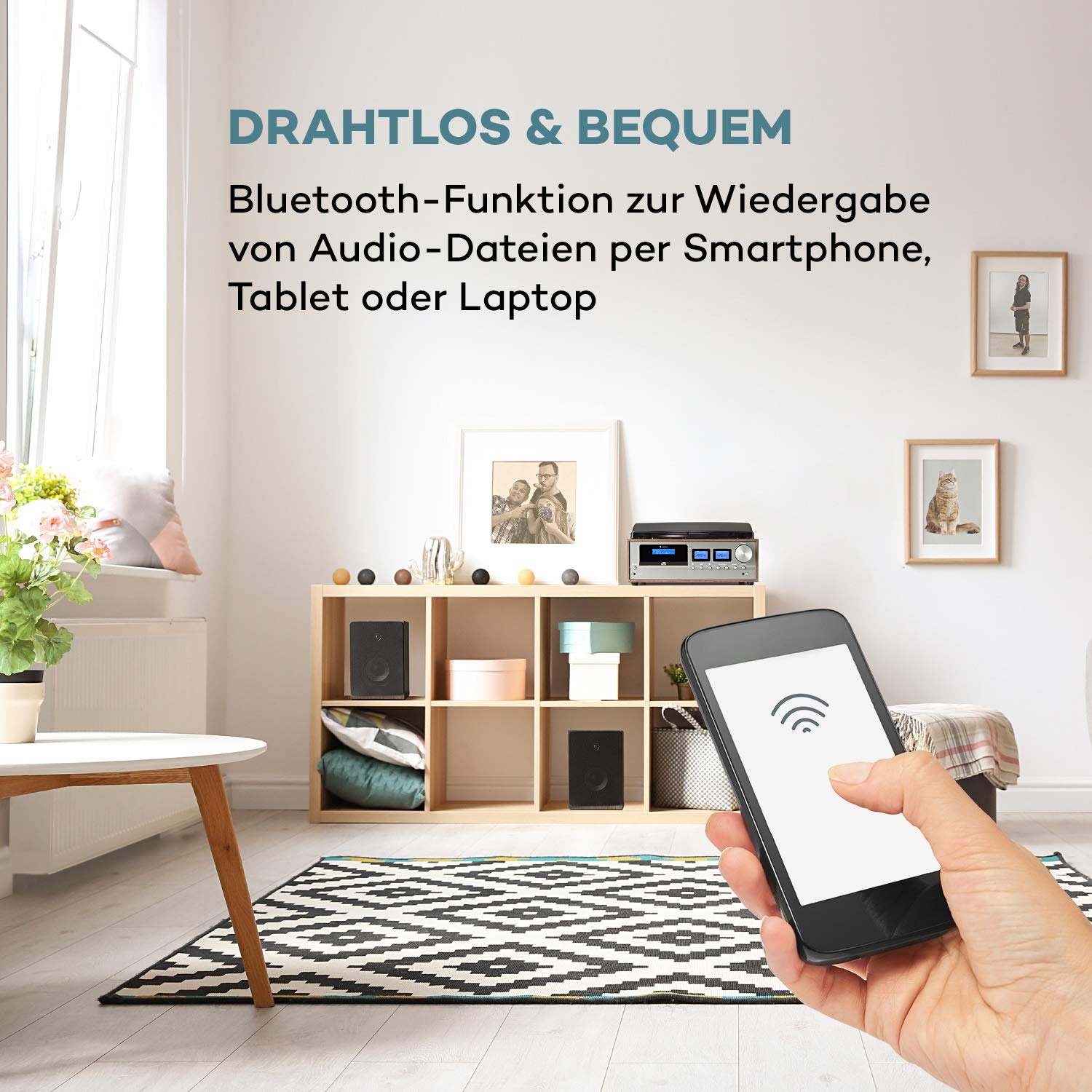 auna-oxford-retro-stereoanlage-dab-mit-plattenspieler-cd-bluetooth-dunkelgrau image 4