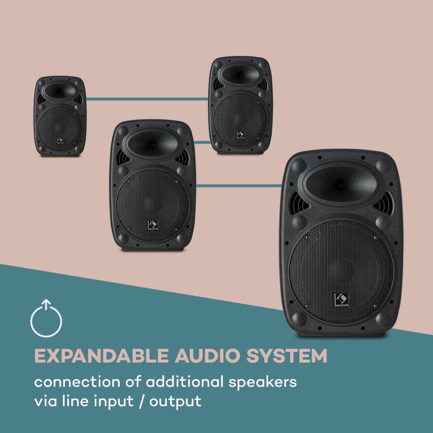 auna-streetstar-mobile-pa-anlage-schwarz-bluetooth-akku-400-w-15-subwoofer image 8