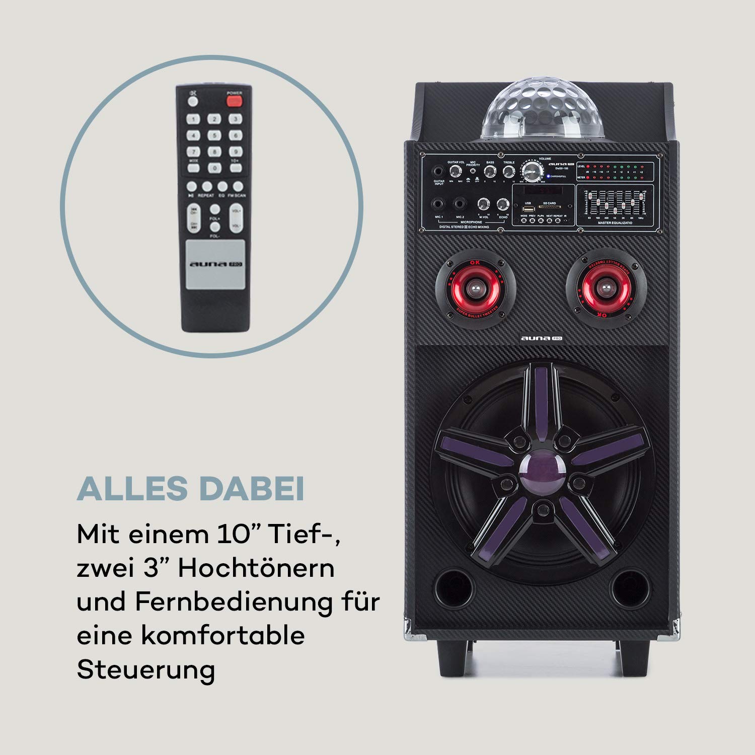 auna-pro-disgo-box-100-mobile-pa-anlage-schwarz-50w-mit-2-funkmikrofonen image 3