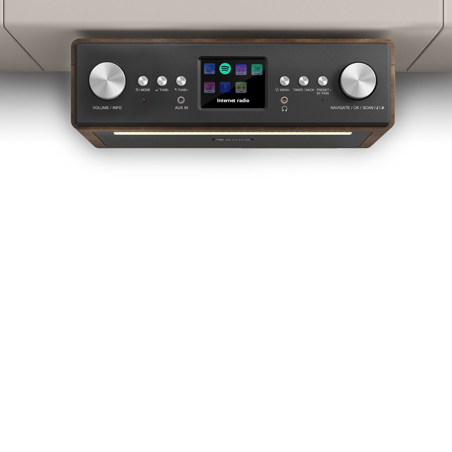 auna-connect-soundchef-unterbau-radio-mit-wlan-dab-bluetooth-walnuss image 1