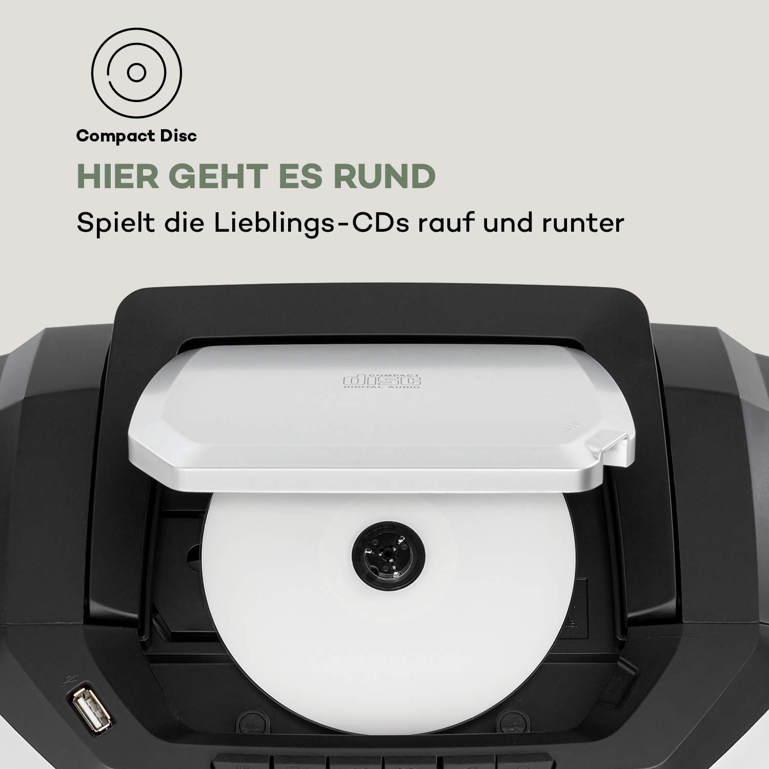 auna-roadie-2k-stereo-boombox-mit-dab-ukw-cd-kassette-usb-und-bluetooth-5-0-silb image 3