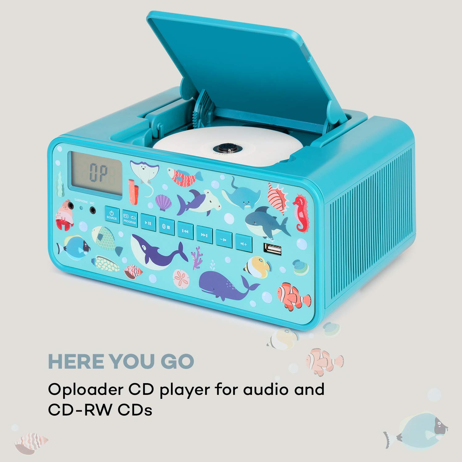 auna-kidsbox-cd-boombox-kinder-cd-player-mit-handmikrofon-bluetooth-usb-led-disp-2 image 5