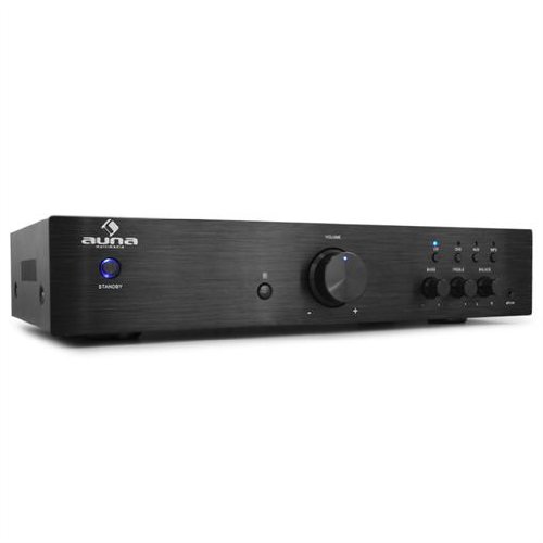 auna-mini-hifi-stereo-verst-rker-mit-fernbedienung-bass-treble-regler-und-usb-au image 1