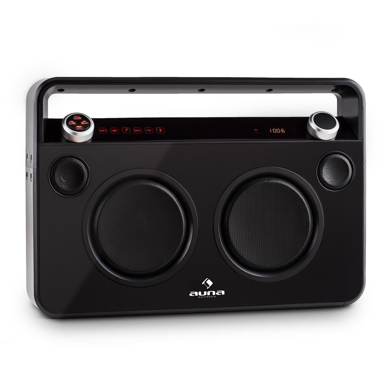 auna-bebop-ghettoblaster-boombox-bluetooth-schwarz image 1