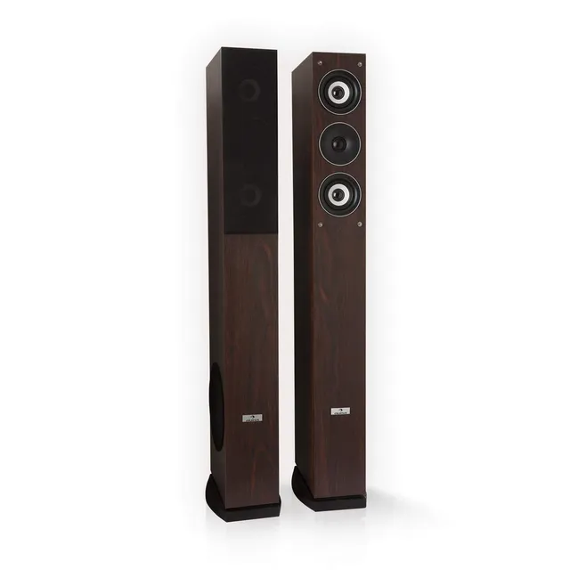 auna-line-4707-standlautsprecher-paar-4-wege-hifi-960-watt-braun image 1