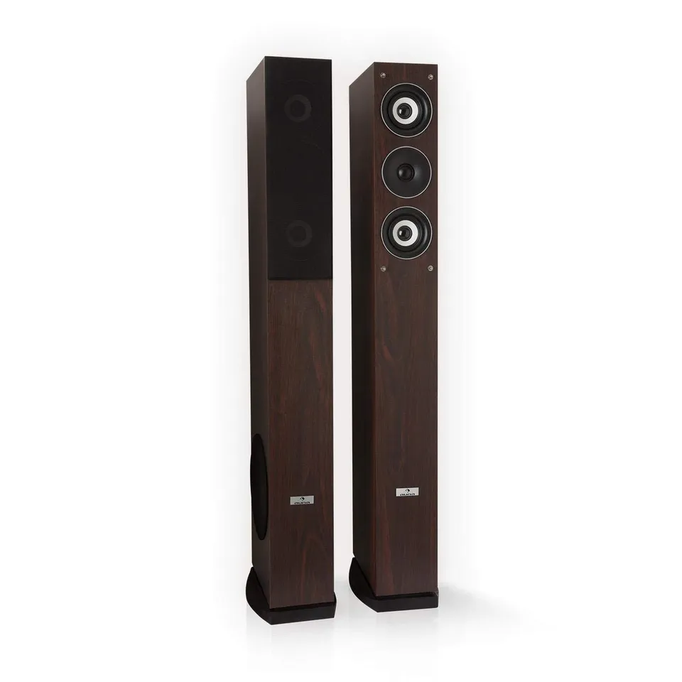auna-line-4707-standlautsprecher-paar-4-wege-hifi-960-watt-braun image 1
