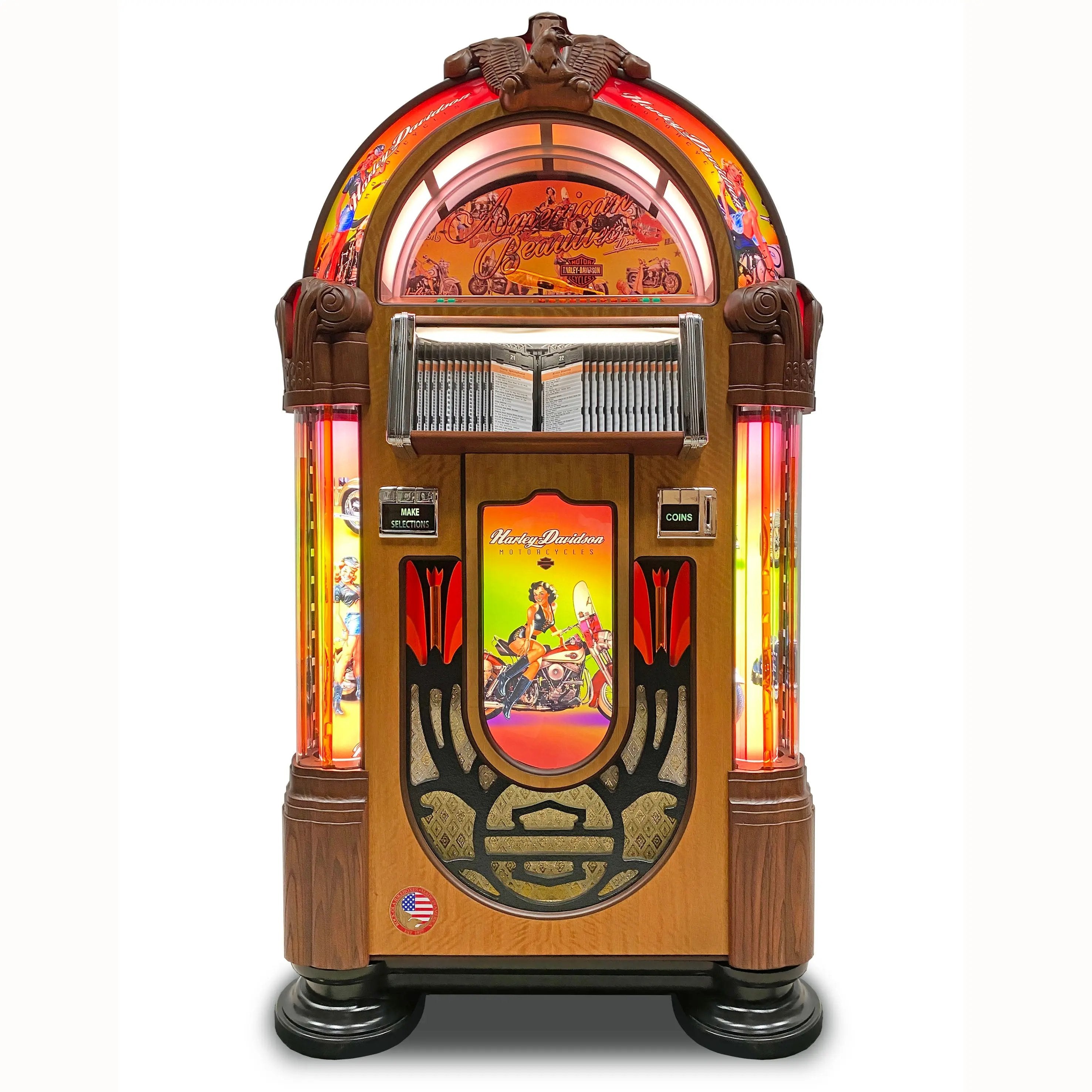 rock-ola-bubbler-american-beauties-cd-jukebox image 1