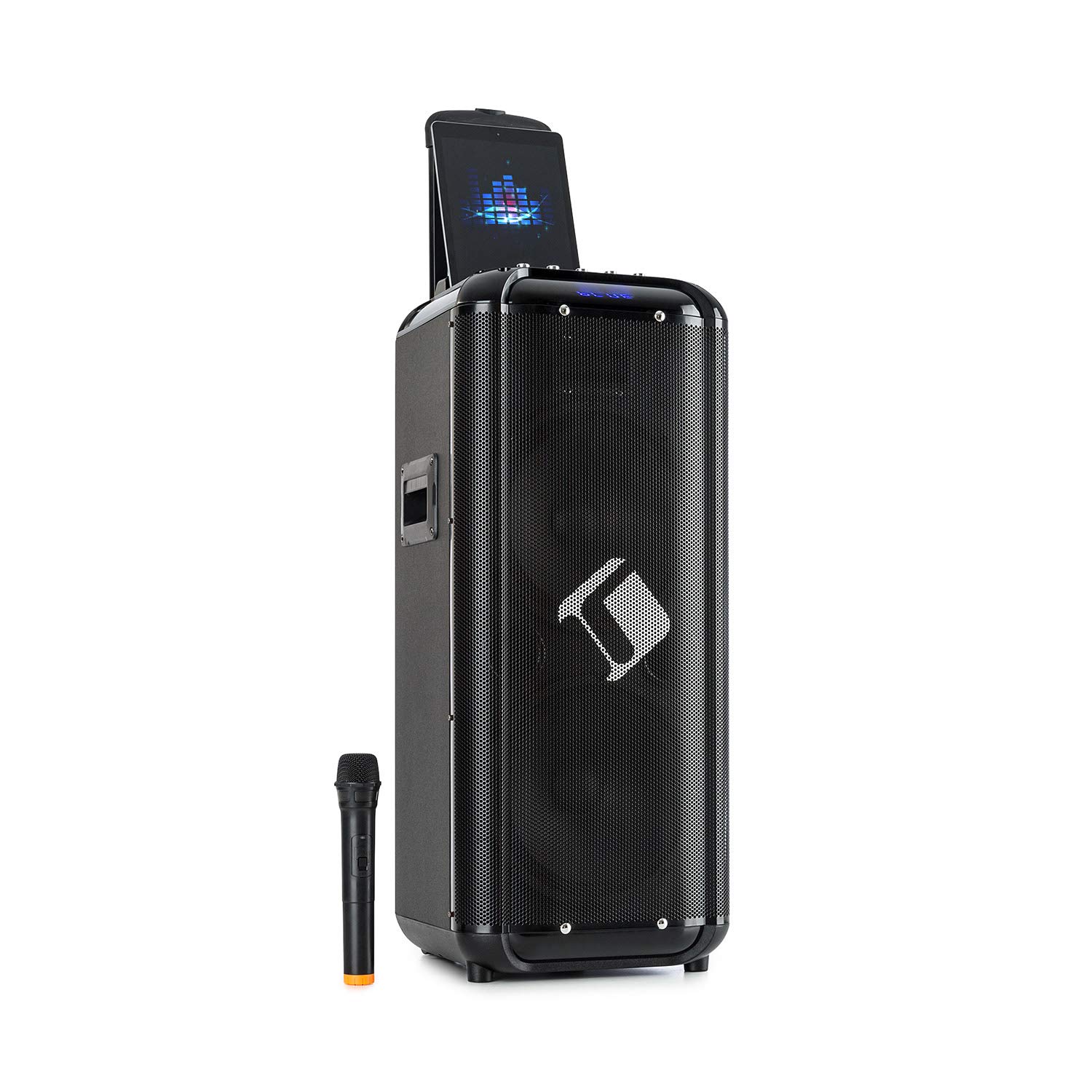 auna-moving-2100-mobile-2x10-pa-anlage-karaokeanlage-300w-max-schwarz image 1