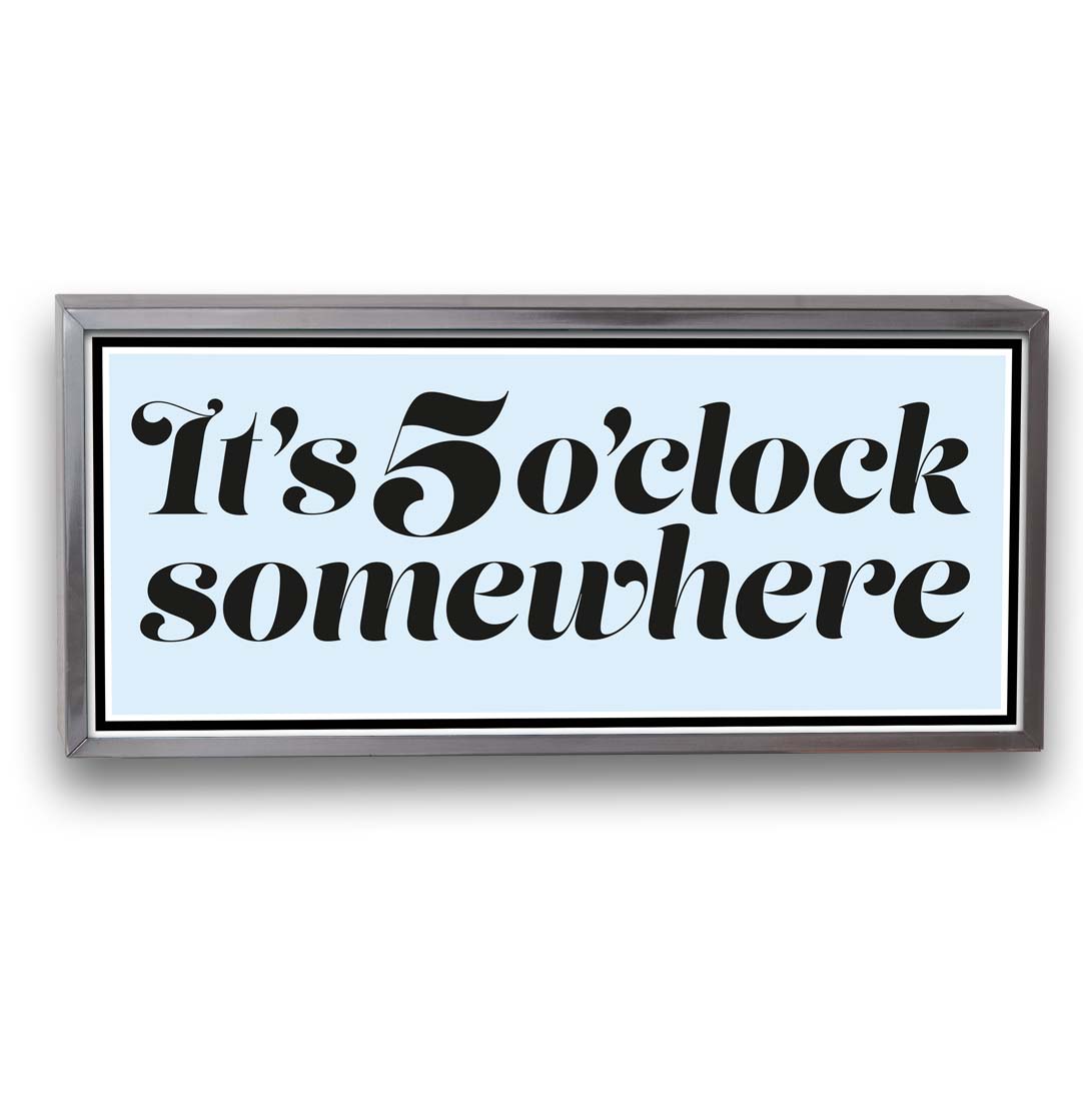 sound-leisure-litesign-5-o-clock-somewhere-leuchtschild image 1