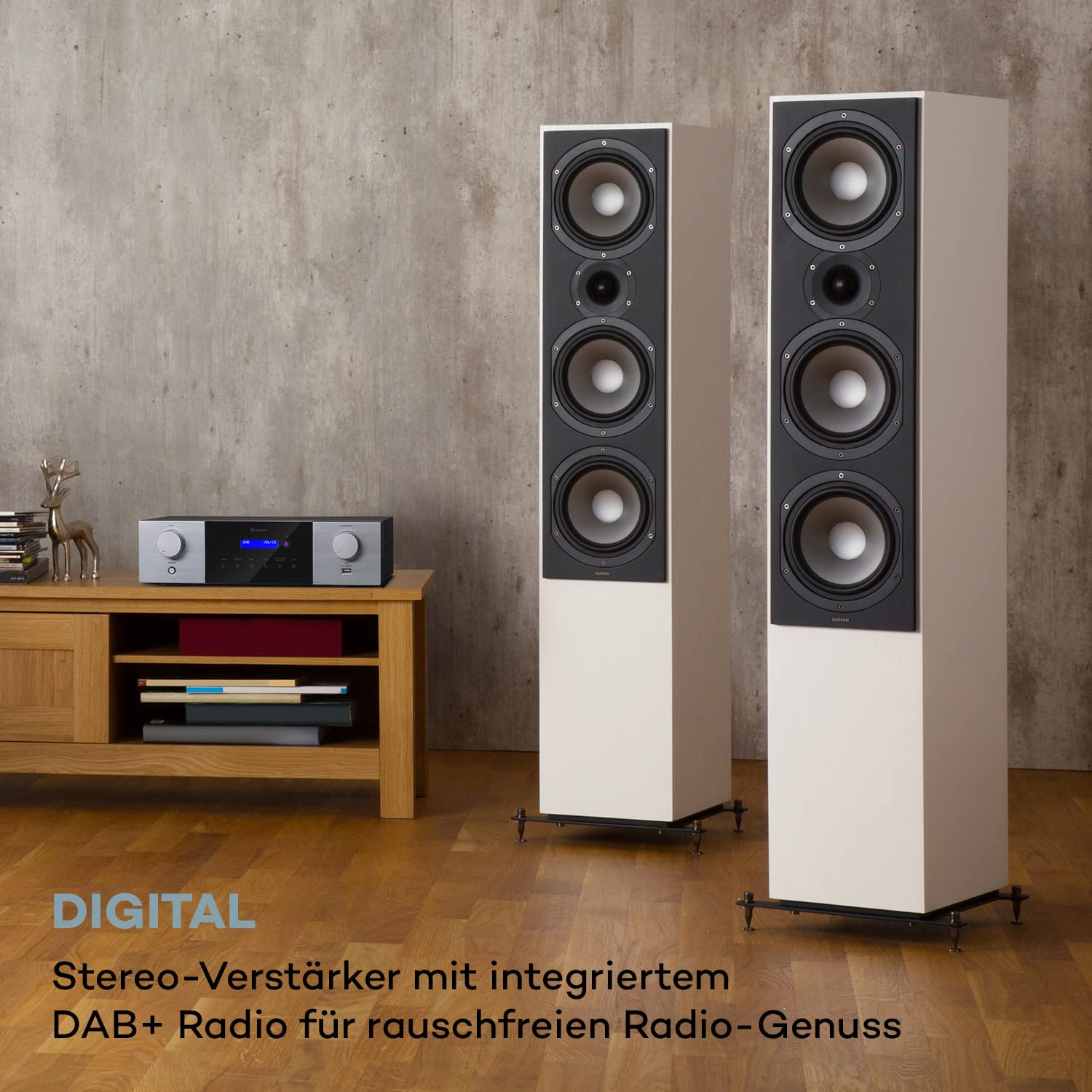 auna-amp-4000-dab-hifi-stereo-verst-rker-mit-dab-und-bluetooth-schwarz-wei image 2
