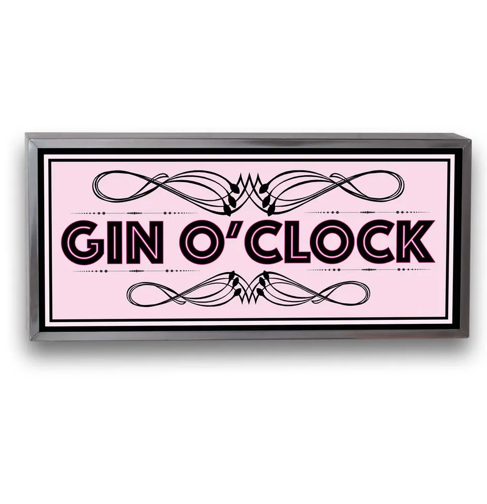 sound-leisure-litesign-gin-o-clock-leuchtschild image 1