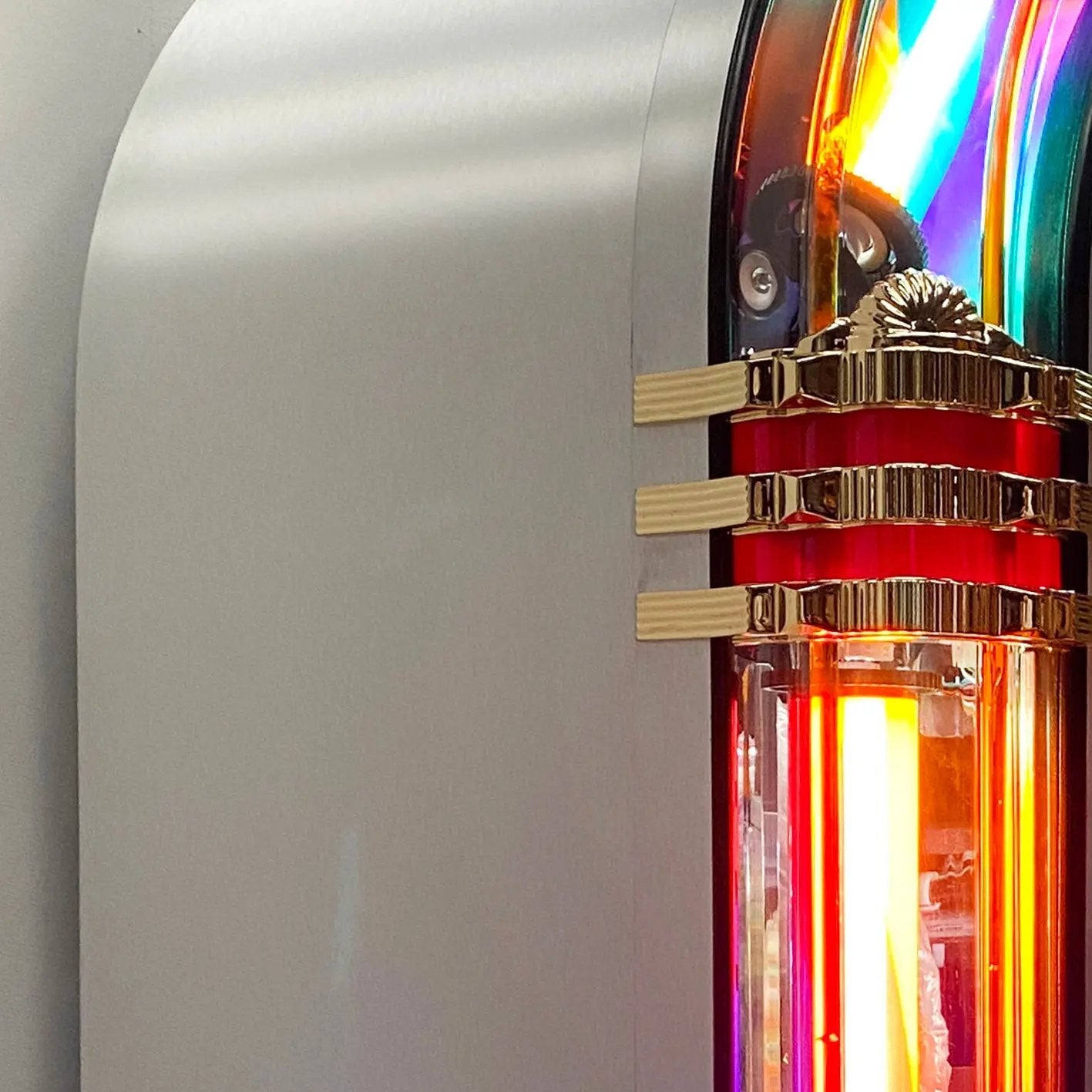 rock-ola-bubbler-vinyl-45-jukebox-crystal-edition-silber image 2
