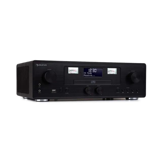 auna-northfork-retro-radio-mit-cd-player-mp3-bluetooth-dab-ukw-wireless-charging image 1