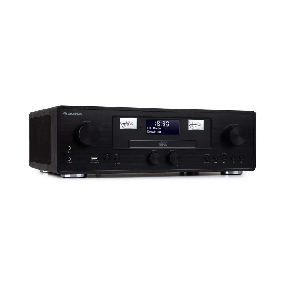auna-northfork-retro-radio-mit-cd-player-mp3-bluetooth-dab-ukw-wireless-charging image 1