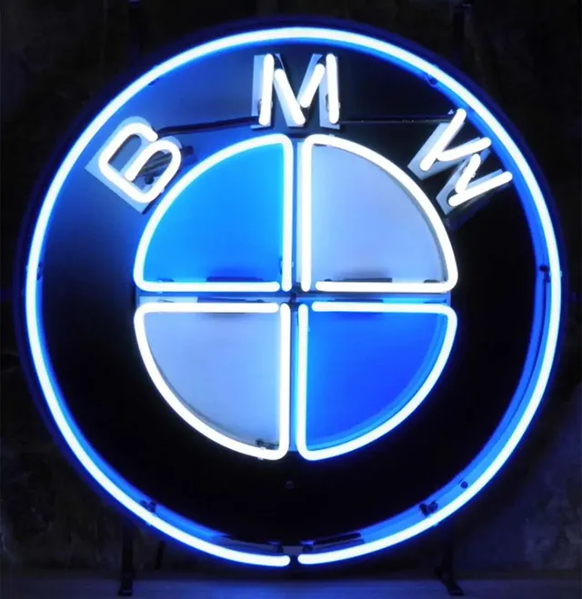 sound-leisure-neon-sign-bmw-logo-65-cm-x-65-cm image 1
