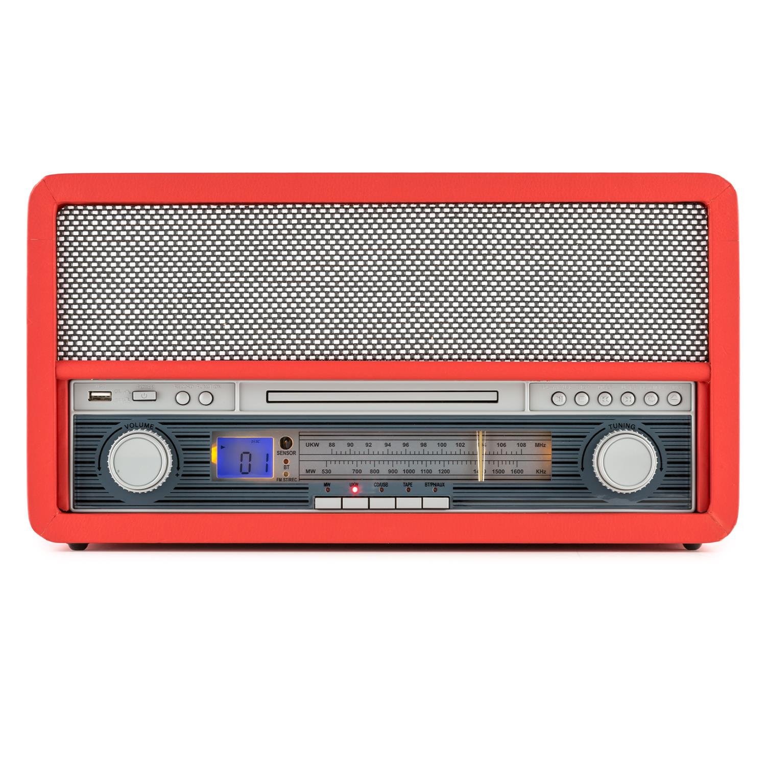 auna-belle-epoque-1907-retroanlage-mit-plattenspieler-cd-kassette-bluetooth-rot image 4