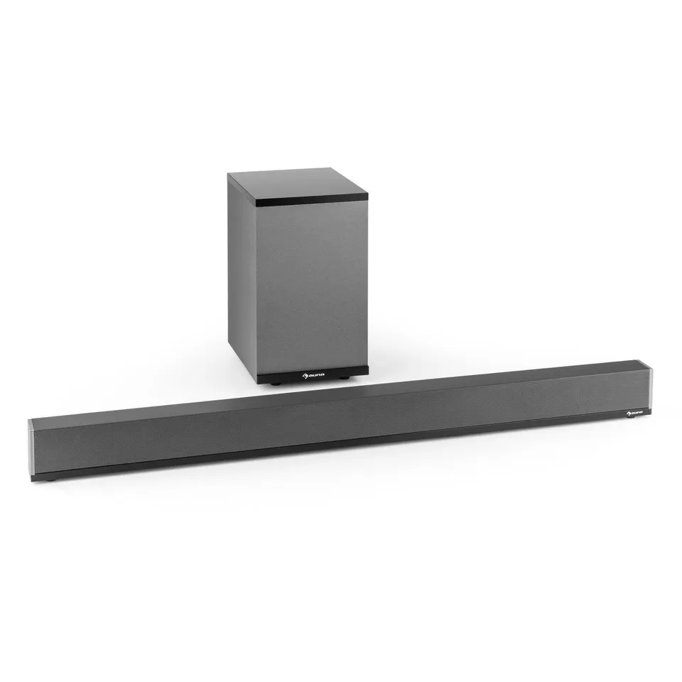 auna-areal-bar-950-2-1-soundbar-mit-subwoofer-140w-bluetooth-usb-grau image 1
