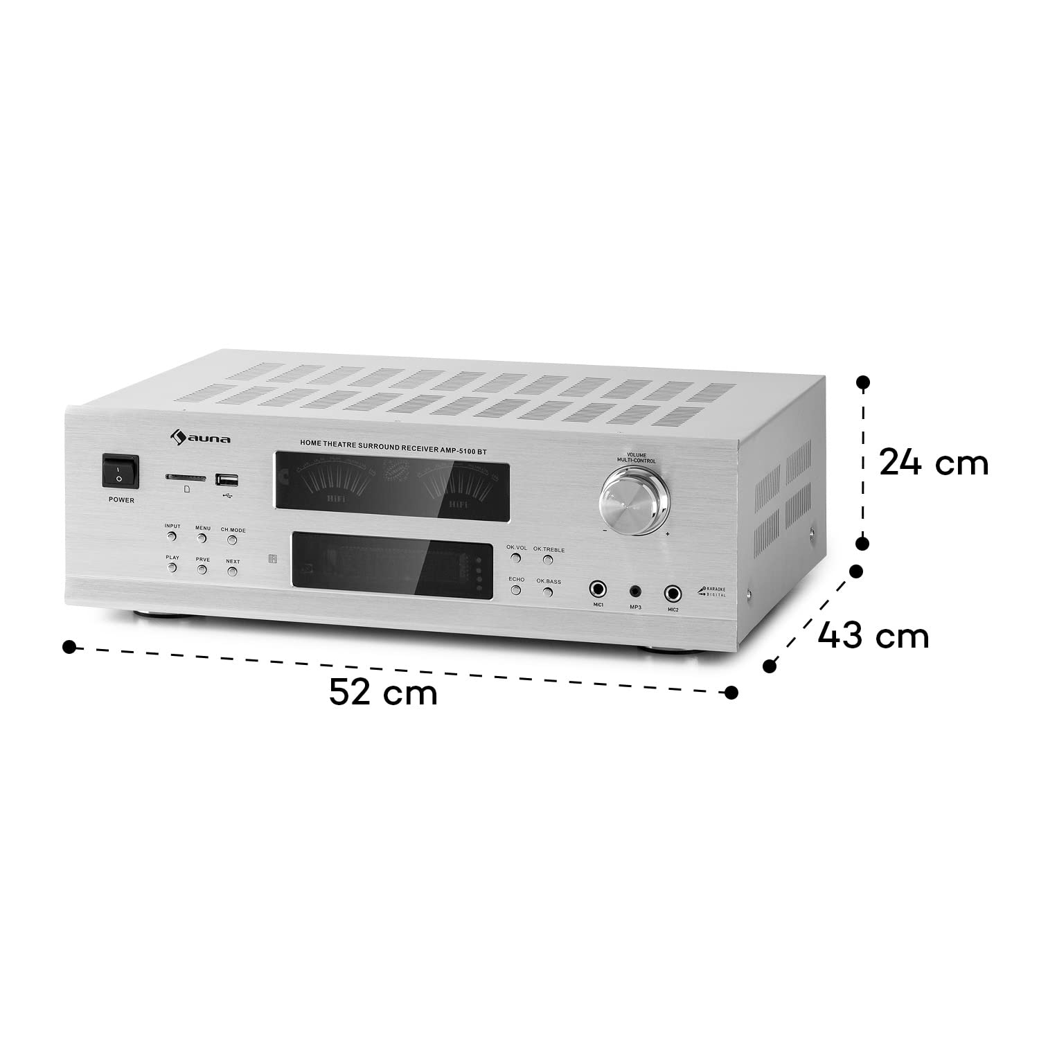 auna-amp-5100-bt-5-1-surround-verst-rker-390-watt-mit-bluetooth-und-vu-meter-wei image 8