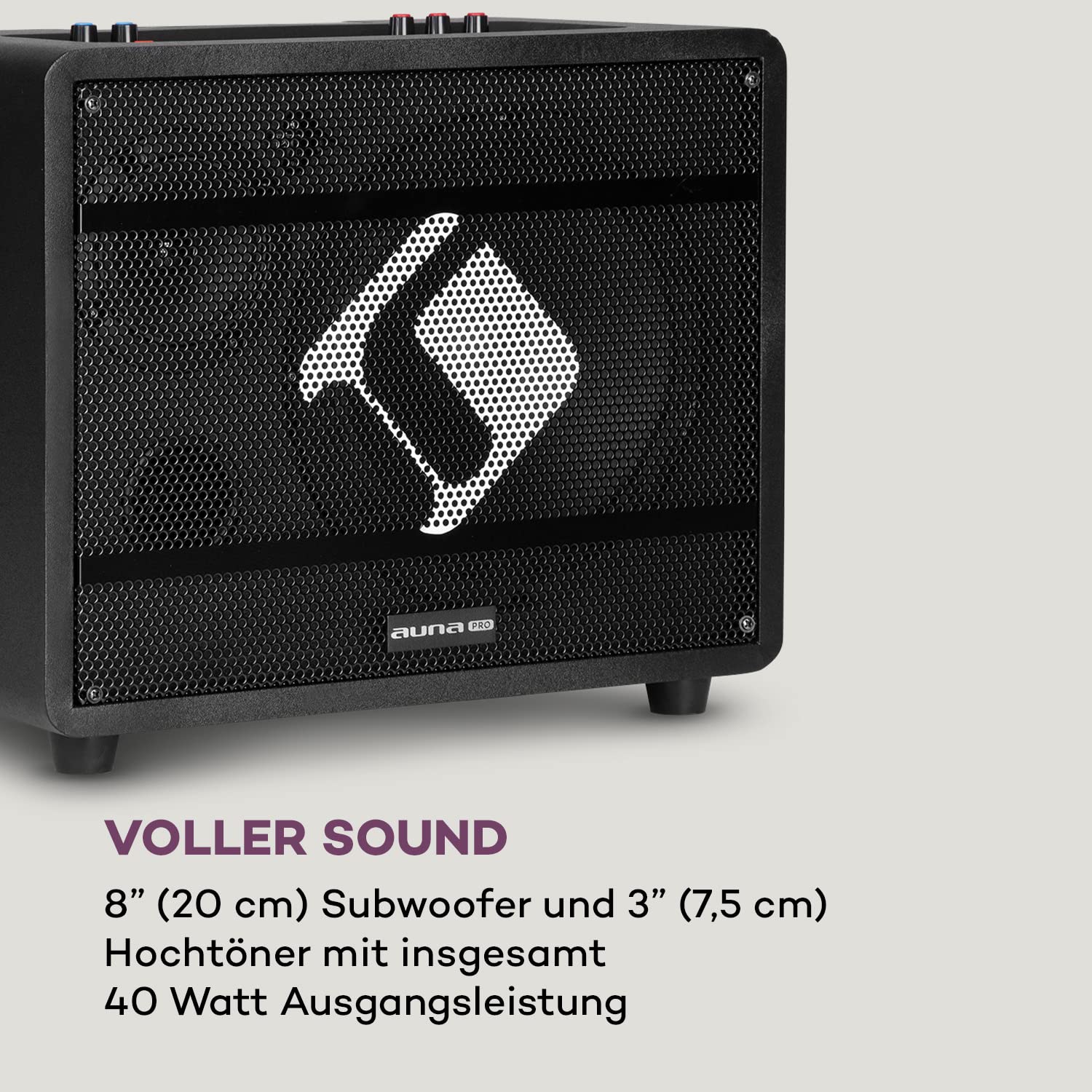 auna-pa-karaoke-maschine-mit-2-mikrofonen-12-1-cm-display-wifi-und-bluetooth image 6
