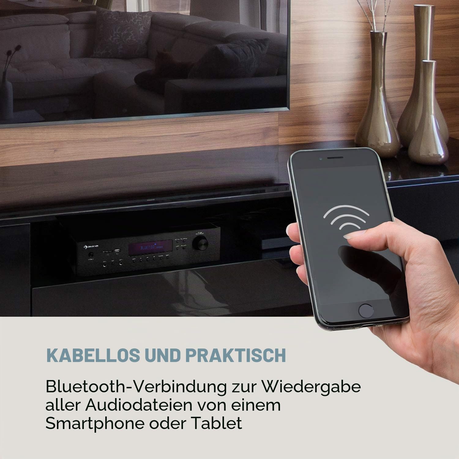 auna-amp-h260-5-1-receiver-verst-rker-mit-bluetooth-hdmi-und-usb-schwarz image 3