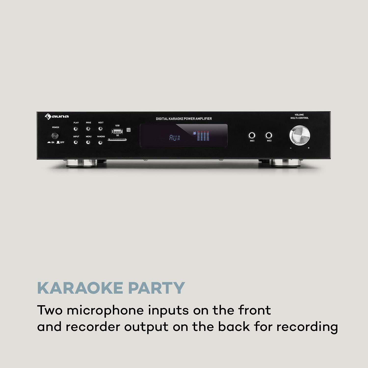auna-amp-stereo-hifi-verst-rker-2x-60-watt-mit-bluetooth-usb-und-karaoke-schwarz image 4