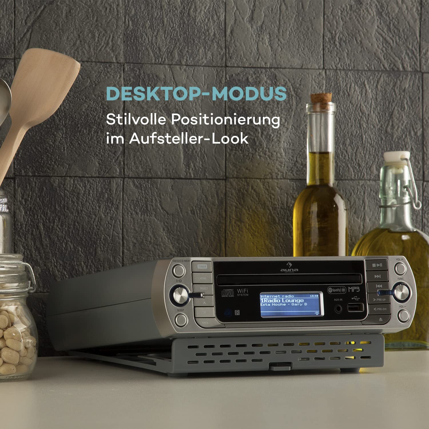 auna-kr-500-cd-unterbau-k-chenradio-internetradio-grausilber-mit-cd-spotify-conn image 3
