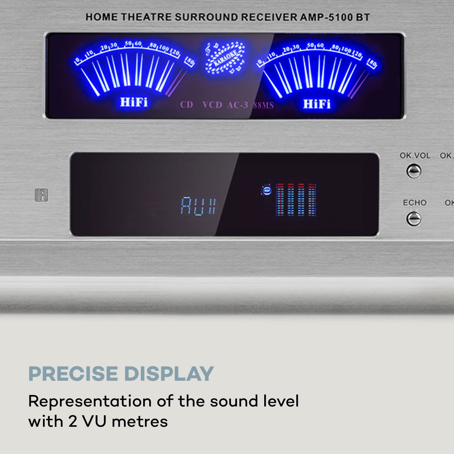 auna-amp-5100-bt-5-1-surround-verst-rker-390-watt-mit-bluetooth-und-vu-meter-wei image 5