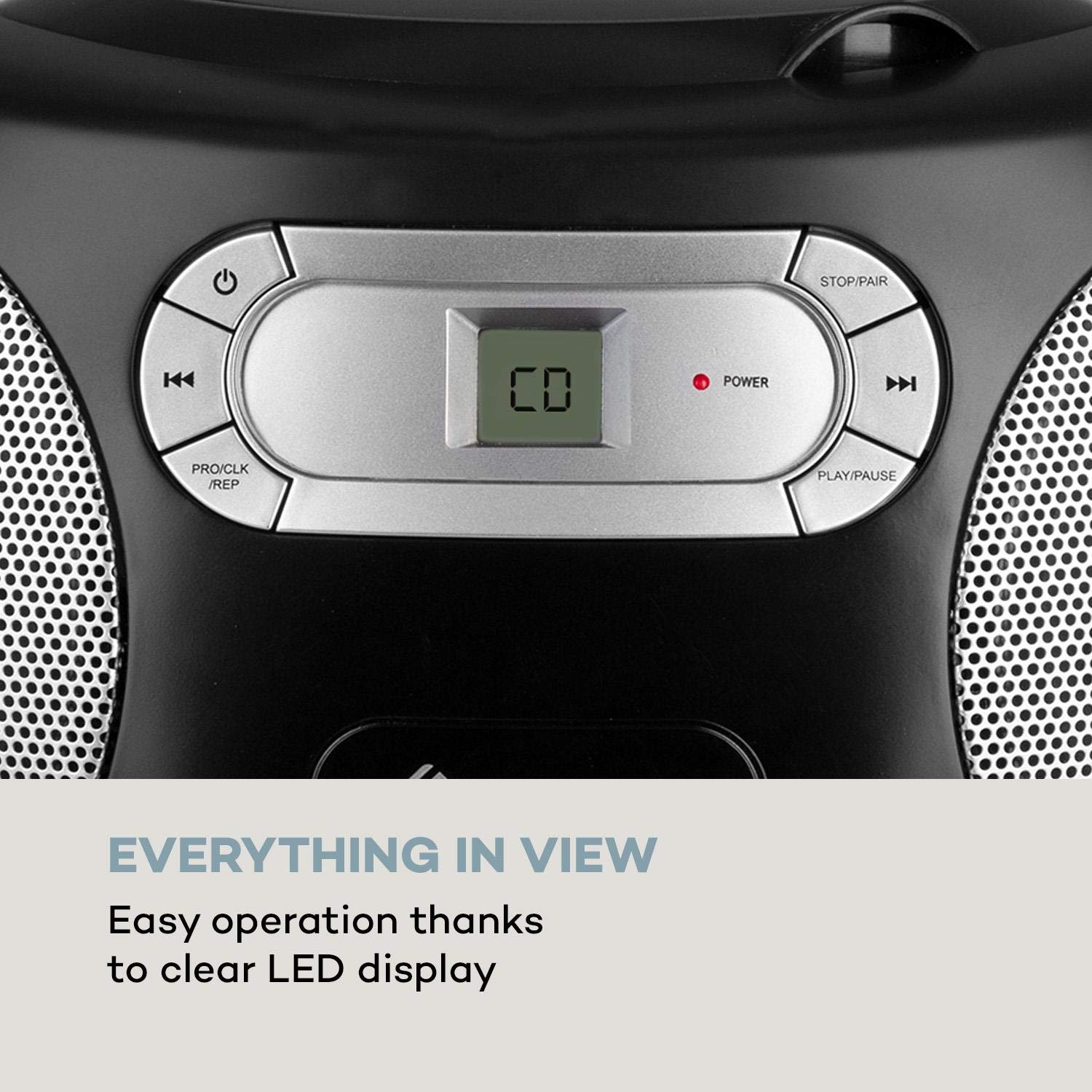 auna-haddaway-cd-boombox-mit-bluetooth-ukw-radio-und-aux-schwarz image 3
