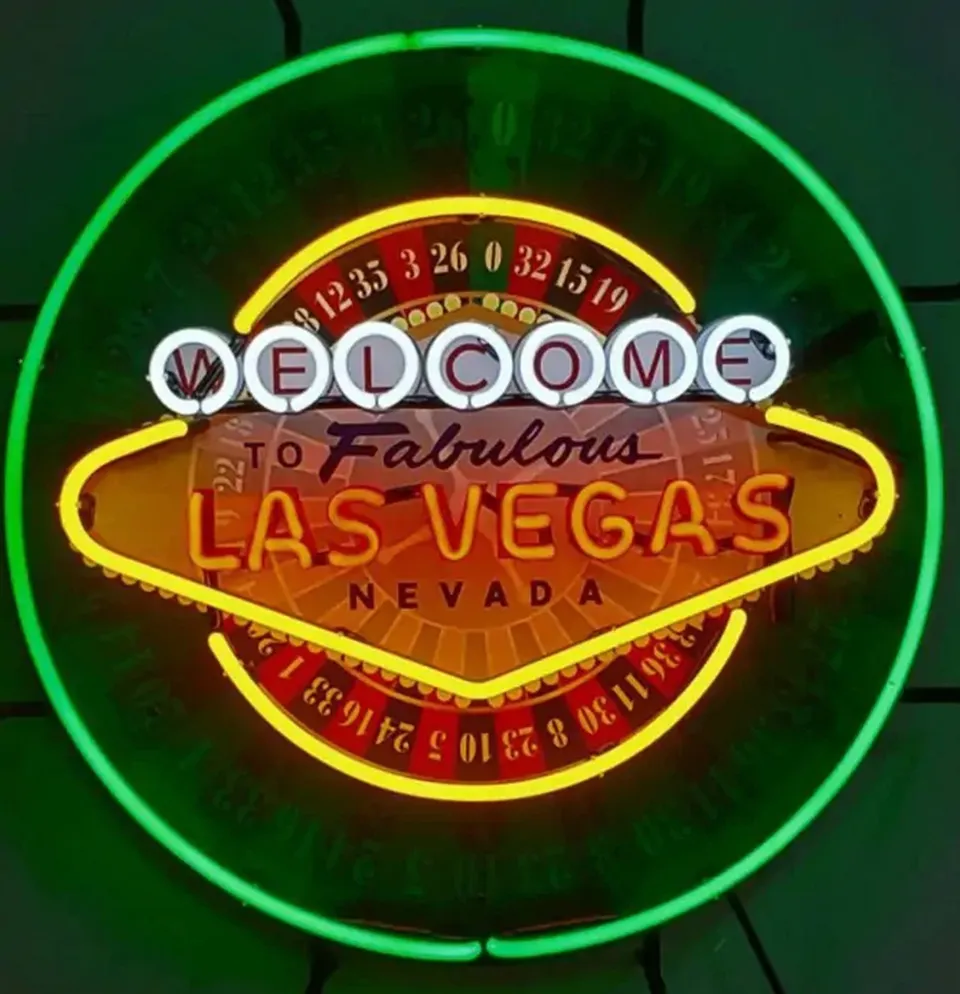 sound-leisure-neon-sign-las-vegas-roulette-71-cm-x-58-cm-leuchtreklame image 1