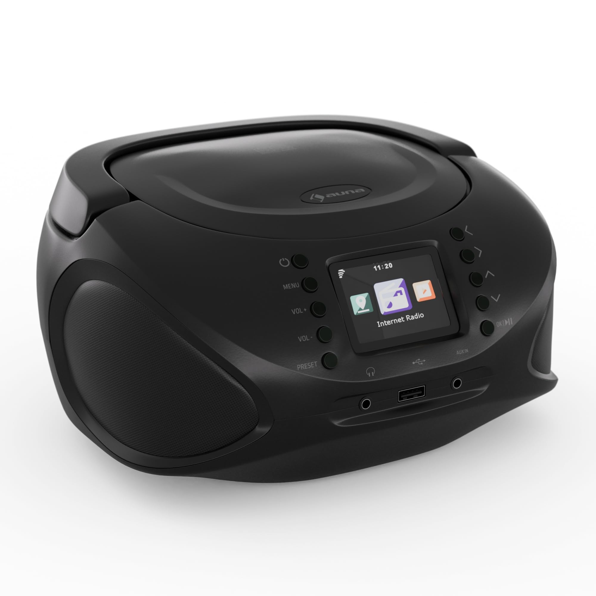 auna-roadie-smart-tragbare-stereoanlage-cd-mp3-internet-dab-ukw-radio-bluetooth- image 1