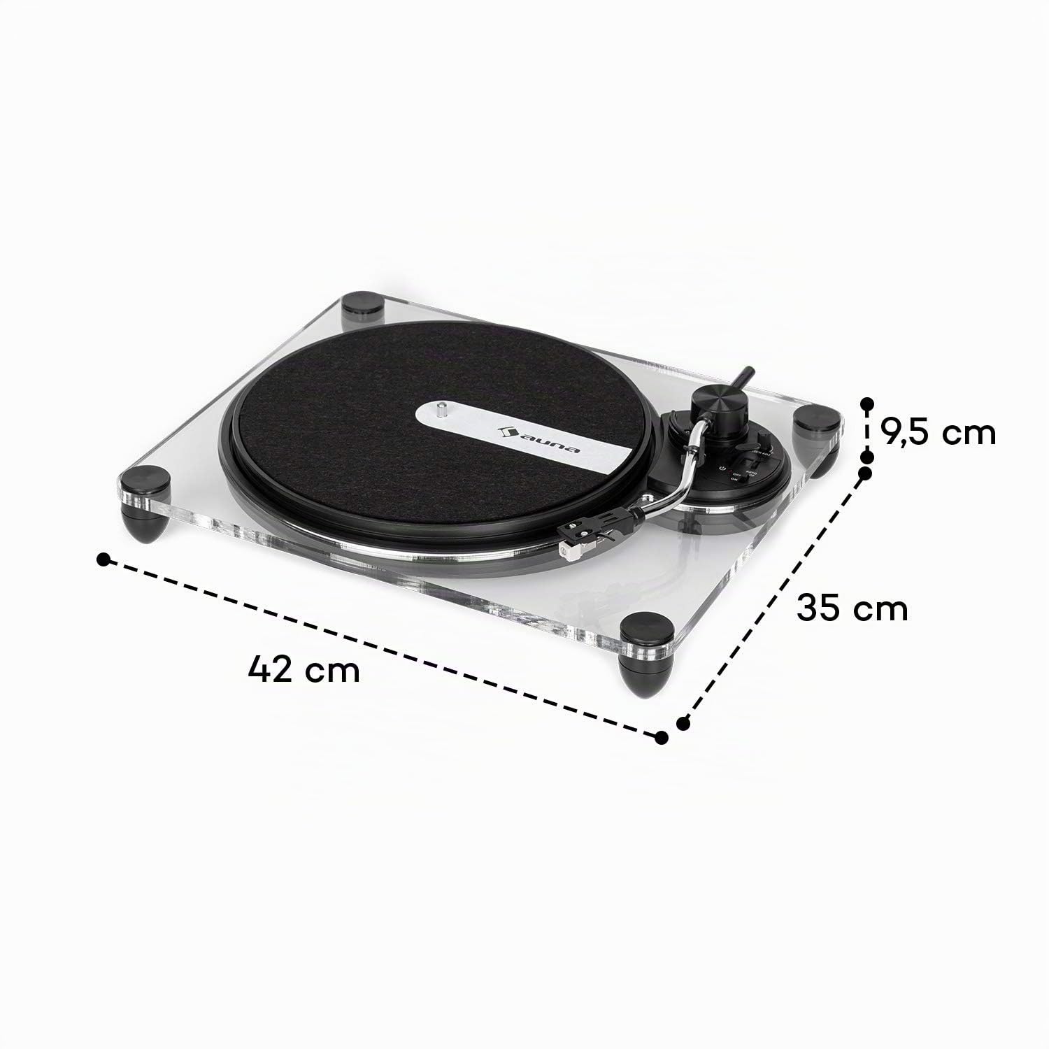 auna-pureness-plattenspieler-mit-acrylglas-chassis-riemenantrieb-und-usb-transpa image 7