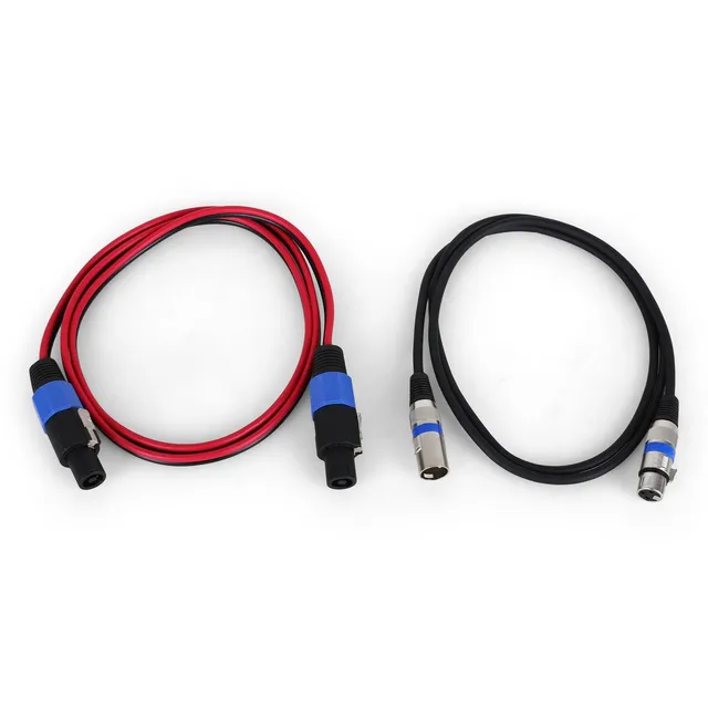 auna-pa-kabelset-xlr-pa-kabel-verst-rker-anschluss-set image 1
