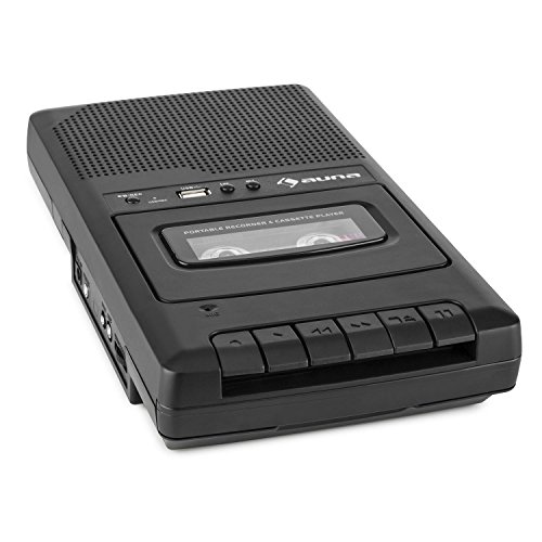 auna-rq-132-kassettenrekorder-schwarz-tragbares-tape-deck-mit-usb-und-lautsprech image 8