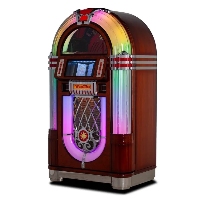 sound-leisure-wurlitzer-1015-tribute-vinyl-jukebox-10-x-lp image 1