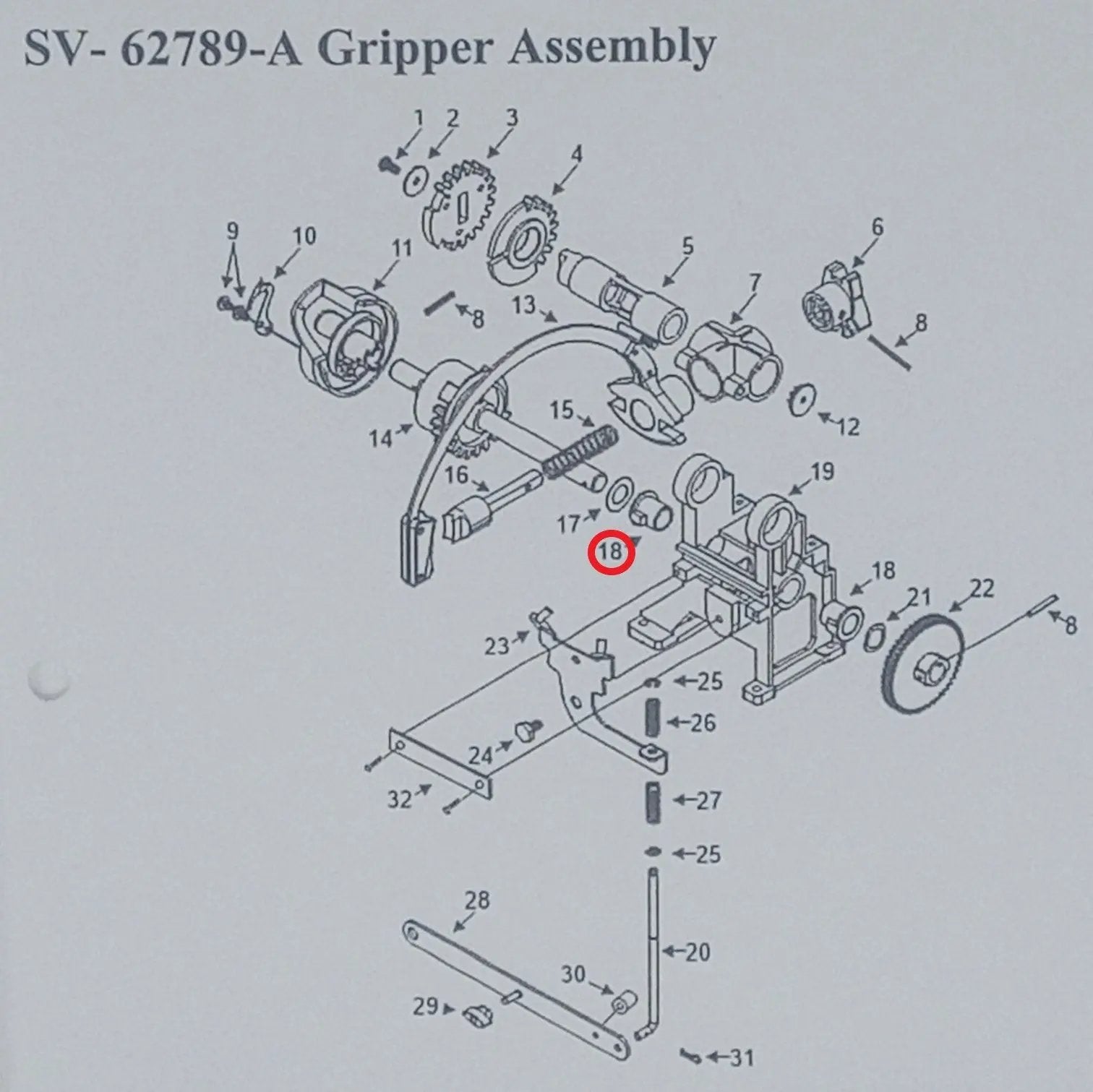 rock-ola-gripper-housing-bearing-45422-f-r-vinyl-bubbler image 2