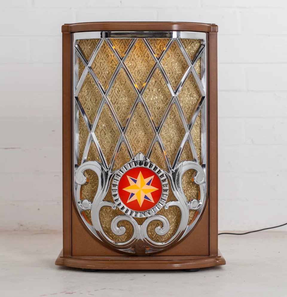 sound-leisure-sl15-lautsprecher-mit-wurlitzer-grill-1945 image 1