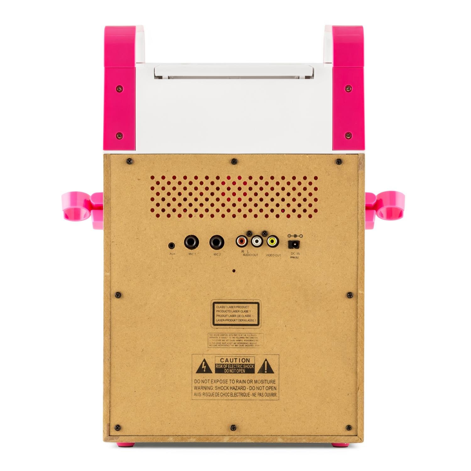 auna-ka8p-v2-pk-karaoke-anlage-mit-cd-g-player-2-mikrofonen-und-tft-display-pink image 5