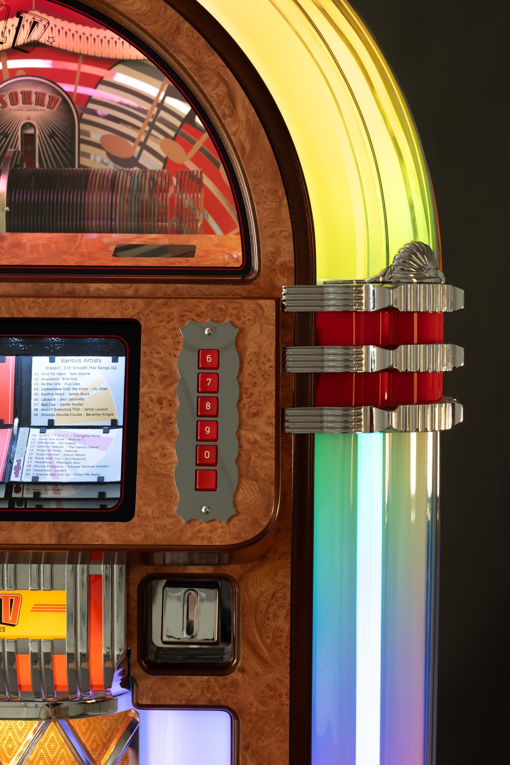 sound-leisure-sl15-slimline-cd-jukebox-mid-oak image 4
