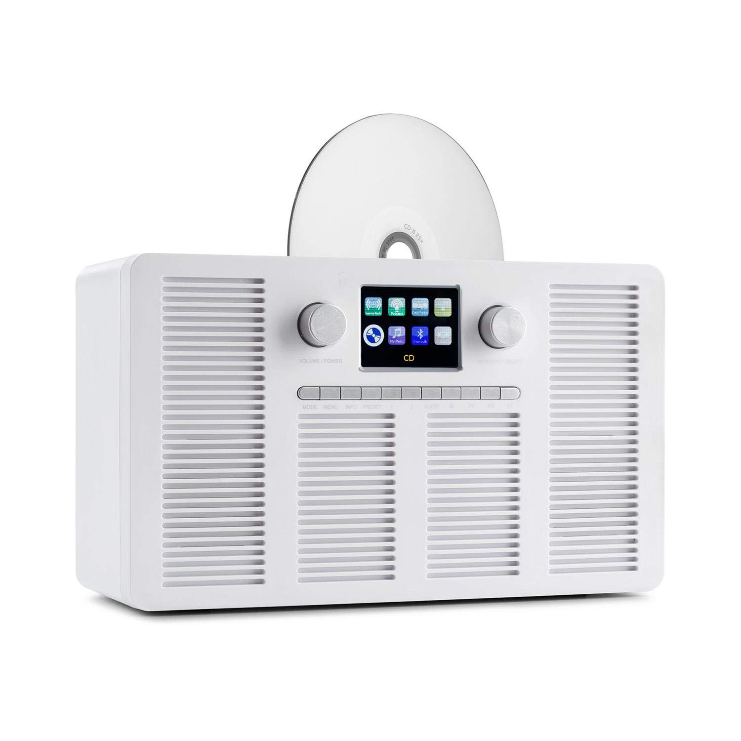 auna-vertico-internetradio-mit-slot-in-cd-player-dab-bluetooth-wei image 1