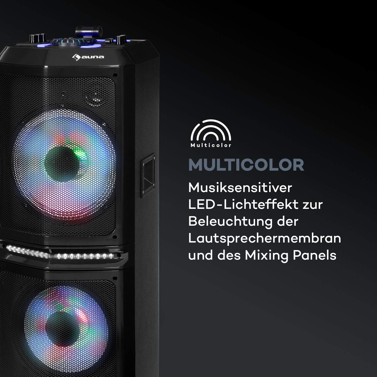 auna-clubmaster-8000-party-lautsprecher-mit-bluetooth-und-120-watt-max-schwarz image 7