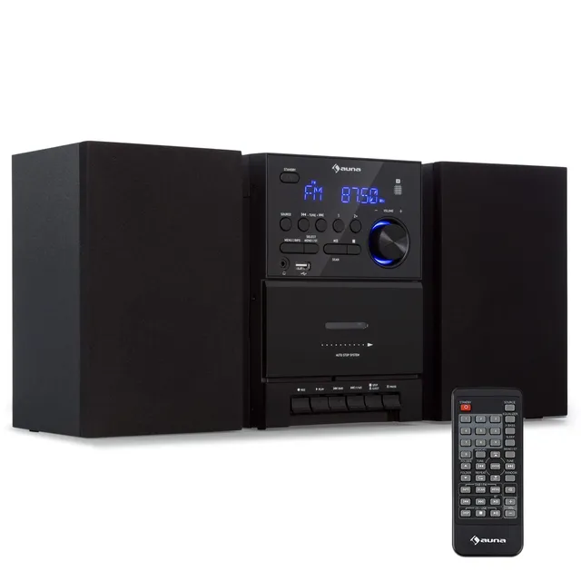 auna-stereoanlage-kompaktanlage-mit-cd-player-bluetooth-fm-dab-dab-2-lautspreche-2 image 1