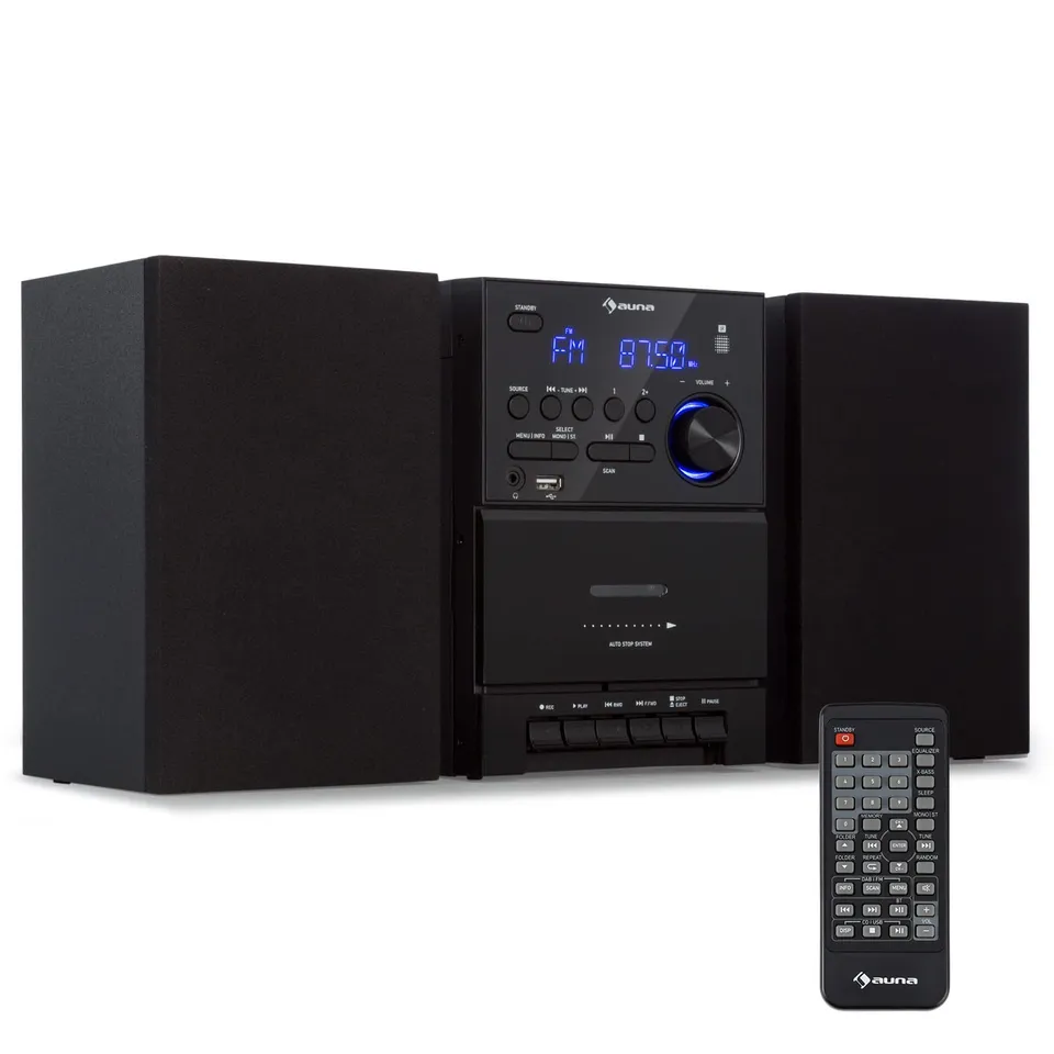auna-stereoanlage-kompaktanlage-mit-cd-player-bluetooth-fm-dab-dab-2-lautspreche-2 image 1