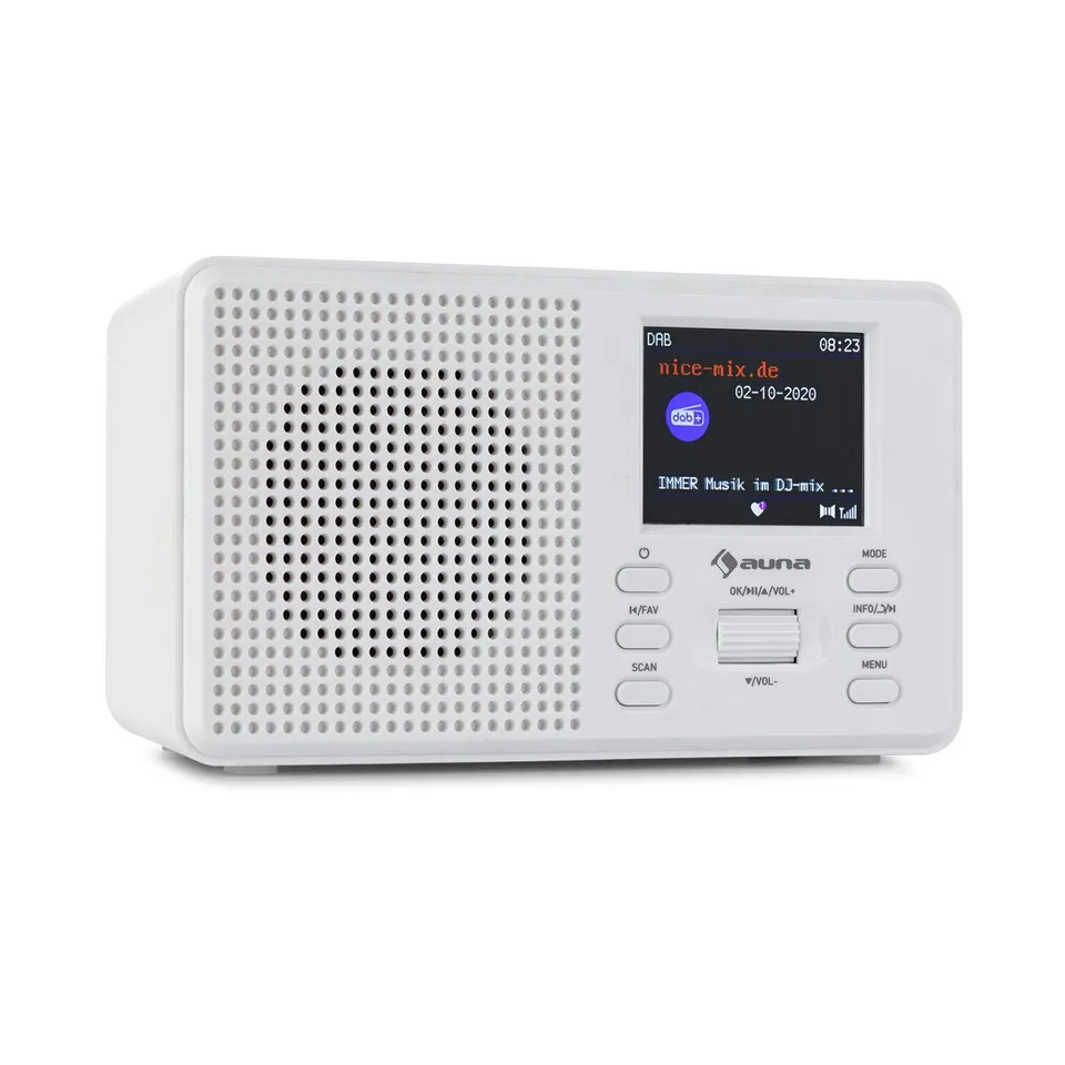 auna-commuter-dab-fm-digitalradio-mit-bluetooth-2-4-zoll-tft-display-wei-17-x-9- image 1