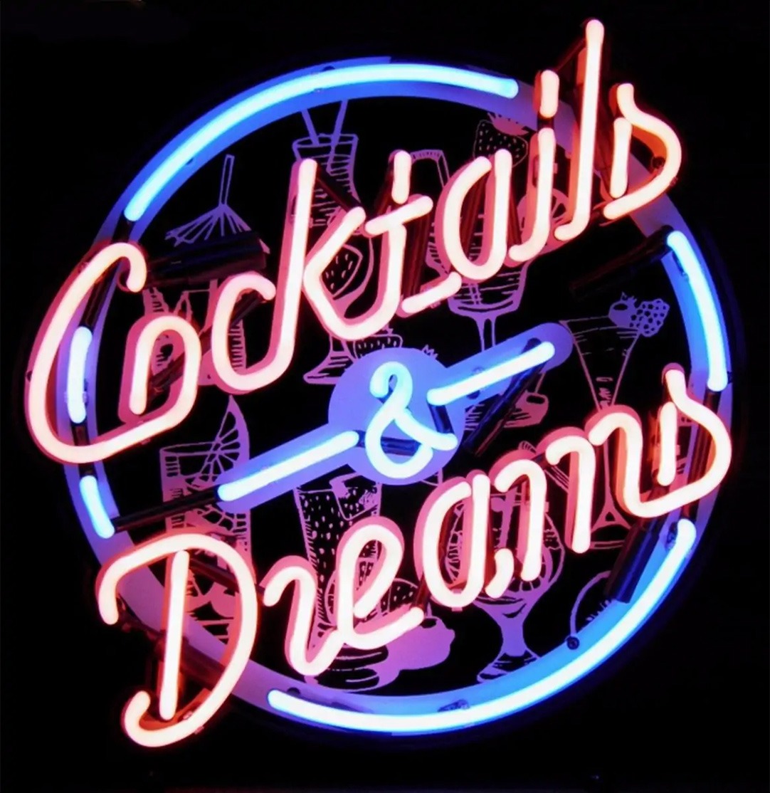 sound-leisure-neon-sign-cocktails-and-dreams-50-x-50-cm image 1