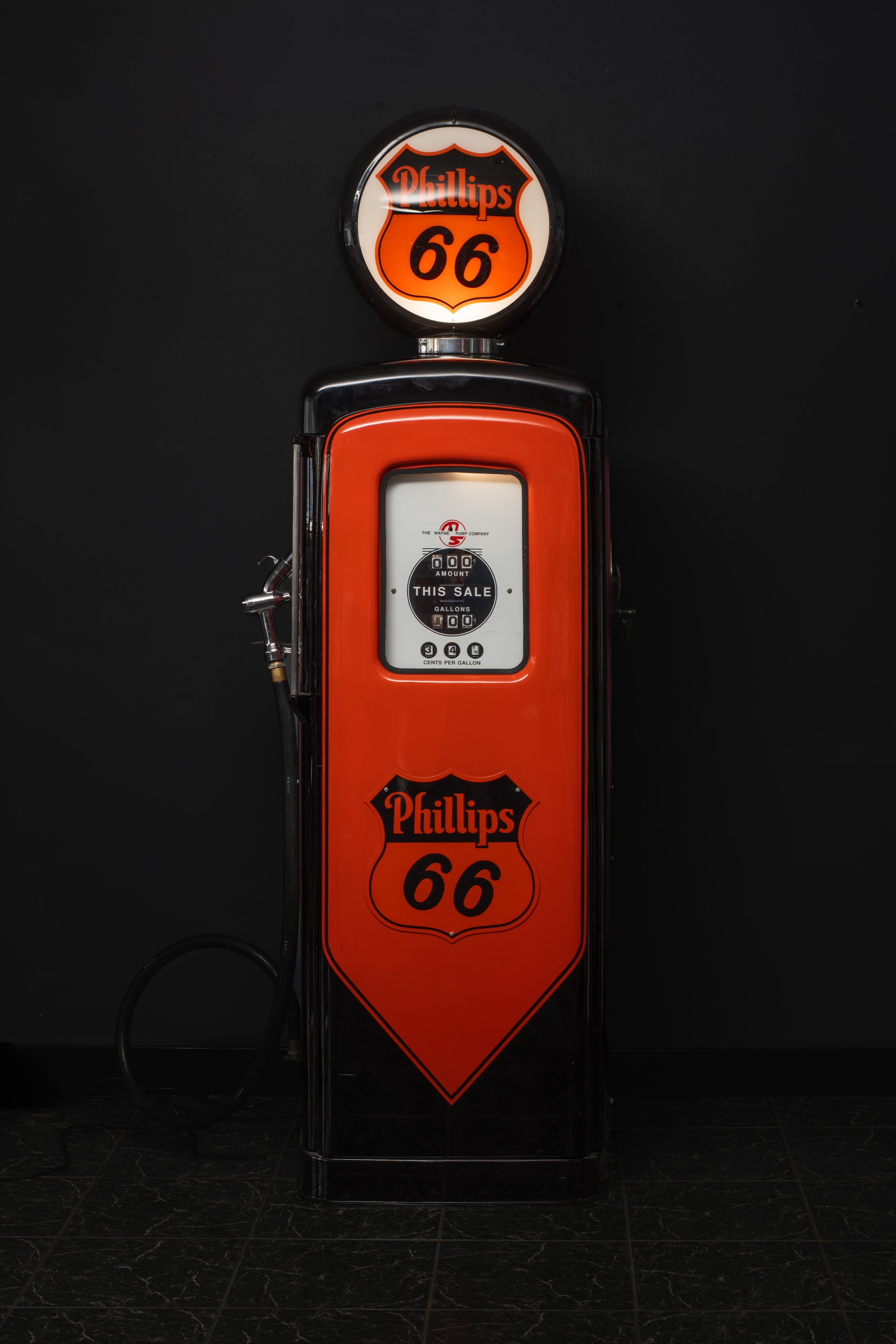 sound-leisure-phillips-66-vintage-petrol-pump-zapfs-ule-restauriert image 1